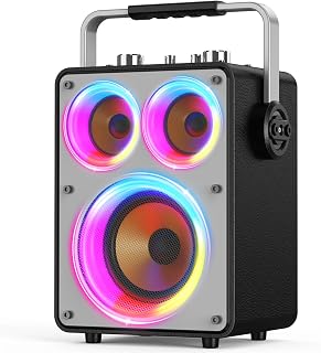 120W Outdoor Party Bluetooth Speaker, TWS LED Light Show Portable