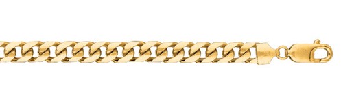 14k Solid Yellow Gold Miami Cuban Curb Link Mens Chain/Bracelet 8..5" 20 gr 6MM