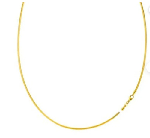 14k Yellow Gold 17" Round Omega 1.50mm 6.7 Grams Chain/Necklace Screw off Lock