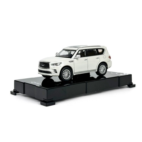 1:64 Scale INFINITI QX80 2020 White Diecast Model Car New Alloy MIniature Gifts