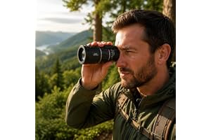 16X52 High Magnification Monocular Telescope, Cool Gadget Birthday Gift for Men, Hiking Hunting Camping Travel Lightweight Outdoor