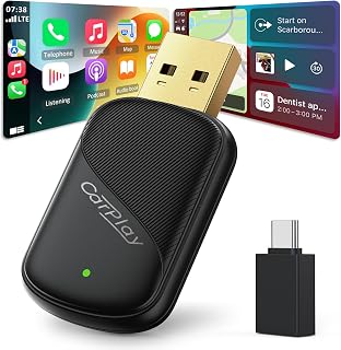 2-in-1 Wireless CarPlay Adapter for Apple CarPlay & Android Auto
