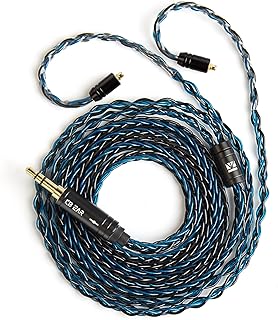 2026 Upgraded 1.5M IEM Cable,4N OFC Silver-Plated Upgraded IEM Cable