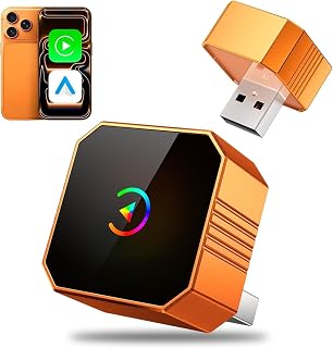 2026 Wireless CarPlay Adapter for iPhone & Android Auto Wireless Adapter – 2-in-1 Car Play Wireless Adapter Dongle, Plug & Play, Fast Stable Low‑Latency Auto Reconnect for OEM Wired CarPlay Systems
