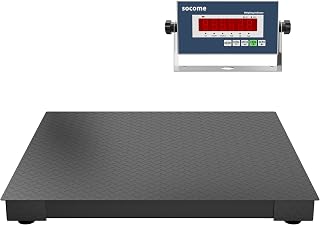 48"x48" Heavy-Duty Industrial Floor Scale, 10000lb x 1lb, Black