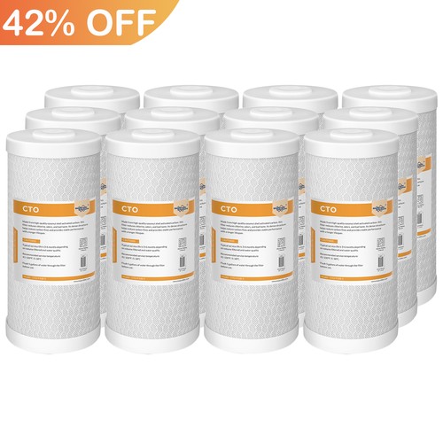 5 Micron 10" x 4.5" Carbon Block Water Filter for Big Blue Whole House GE FXHTC