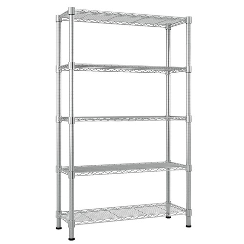 5 Tier Wire Shelving Unit Adjustable NSF Heavy Duty Metal Shelf Storage Rack