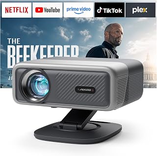 5100ANSI & 3D Dolby Audio 4K Projector with WiFi and Bluetooth, Auto Focus