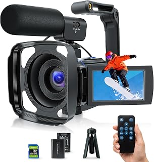 5K Video Camera Camcorder 64MP Vlogging Camera for YouTube with 16X Zoom