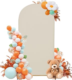 6.6FT Wedding Arch Cover – Stretchy Spandex Fabric Backdrop for Arch Stand | Ideal for Wedding Ceremony, Birthday Party, Baby Shower & Photo Booth Decoration (cover only)