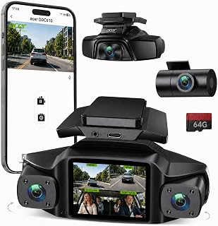 Acer Gadget 4 Channel Dash Cam 2.5K Front + 1080P Left, Right & Rear Camera