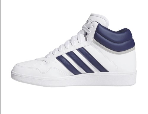 Adidas Hoops 4.0 Mid White Dark Blue JQ9995 Fashion Shoes