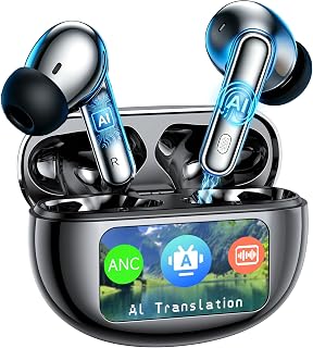 AI Translation Earbuds Real Time,199+ Language Translator Earbuds Open Ear | AI Optimized Audio—Audifonos Traductores Inglés Español, No Subscription Translating Headphones,OWS 6-in-1 Smart Headphones