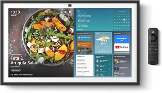 Amazon Echo Show 21 (newest model), Full HD 21" kitchen hub for home organization, with built-in Fire TV, Designed for Alexa+