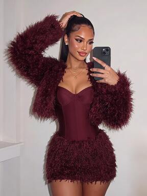Amplova Women's Plush Patchwork Fashion Daily Casual Romper #StepIntoSpotlight