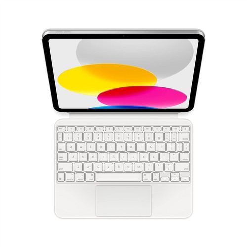 Apple Magic Keyboard Folio for iPad 10th Gen MQDP3LL/A | White - Good