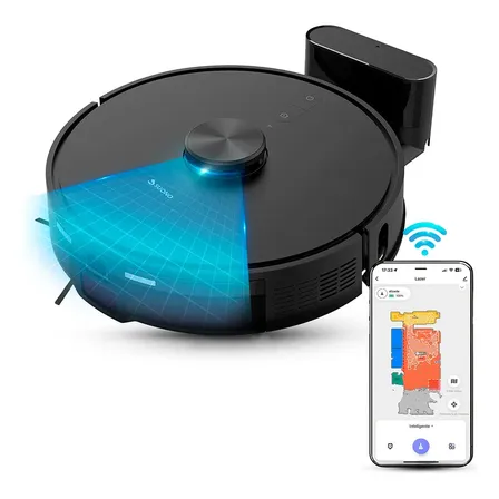Aspiradora Robot Suono LaserPlus LiDAR 5000Pa 3 En 1 Mapeo Láser para Alfombras y Mascotas