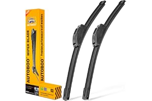 AUTOBOO 22" and 22" Windshield Wipers Blades (Pack Of 2) | OEM Quality Premium All-Seasons Wiper blades,Stable and Quiet wiper blades