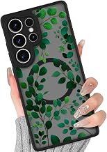 BITOBE Leaves Magnetic Case for Samsung Galaxy S25 Ultra for Women - Black