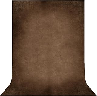 Brown Photography Backdrops for Photoshoot, Abstract Fabric 6x9ft | Vintage Studio Photo Backgrounds, Non Reflective, Easy to Use, for Portrait, Headshot, Product