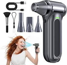 Compressed Air Duster, 170,000 RPM Electric Air Duster with Brushless Motor, 4-Speed Cordless Rechargeable Air Blower for Keyboard, PC, Car - Electronics, Canned Air Alternative