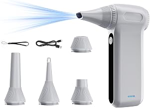 Compressed Air Duster,125000RPM 3-Speed Rechargeable Handheld