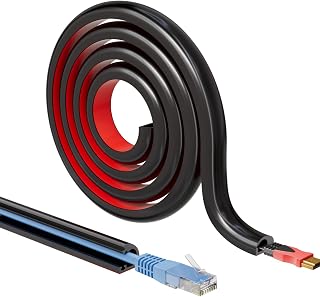 Cord Hider Raceway Kit for 1 Cable, 118" Silicone TV Cable Hider for Wall