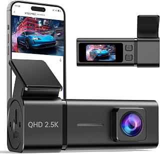 Dash Cam Front Camera for Cars, 2.5K WiFi Dash Cam, 1.47" Screen, 256GB Max