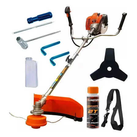 Desmalezadora Motoguadaña A Explosion Naftera 52cc 2,2hp Pideweb Brd-52 Bordeadora Carretel Con Tanza Cuchilla Y Accesorios Uso Profesional