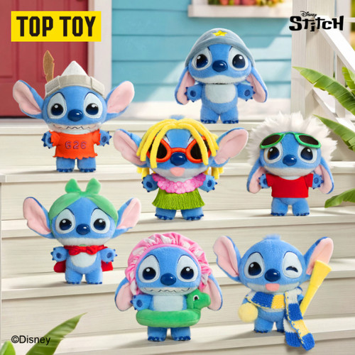 Disney Stitch in Cute Costumes Series Plush Charm Blind Box