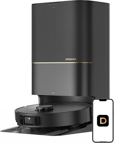 DREAME X40 Ultra Black Robotic Vacuum,12,000Pa Suction |Certified Refurbished