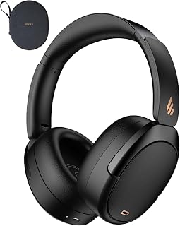 Edifier WH950NB Gen 2 8-Level Active Noise Cancelling Headphones, Black | Wireless Hybrid Hi-Res Audio with LDAC, Spatial Sound 80H Playtime Bluetooth 5.4 Foldable 3.5mm AUX, Travel Case