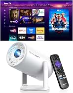 ELEPHAS Roku TV Smart Projector with WiFi and Bluetooth, Mini Portable