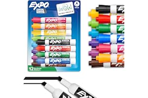 EXPO Dry Erase Markers, Low Odor Ink, Assorted Colors, Chisel Tip, 16 Count - Whiteboard, Calendar, Organization, Back to School, Teacher Supplies