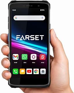 FARSET F20U Android 14 Barcode Scanner Handheld PDA, HW HS7 1D/2D/QR Scan, 4G LTE & Dual-Band WiFi, NFC, 5.5" Touchscreen, 5100mAh Removable Battery, IP67 Rugged Mobile Computer for Inventory