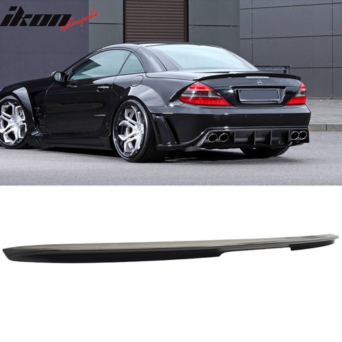 Fits 03-11 Benz R230 SL-Class A Style Rear Trunk Spoiler Painted #040 Black
