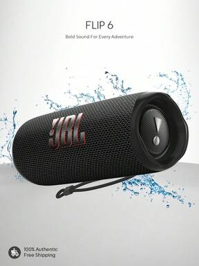 Flip Portable Bluetooth Speaker, Powerful Sound Quality, Deep Bass, IP7 Waterproof, Up To 12 Hours Playtime, Supports JBL PartyBoost For Multi-Speaker Pairing, Ideal For Home, Outdoor And Travel $134.7 1% OFF