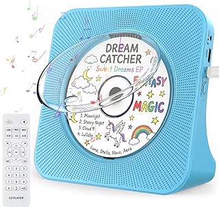 Gueray Portable CD Player with Bluetooth 5.4, 3600mAh Rechargeable Battery