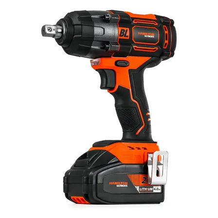 Hamilton BLT113 Llave De Impacto 513Nm Brushless Encastre 1/2 4ah Bateria Cargador Color Naranja Frecuencia 50/60 Hz