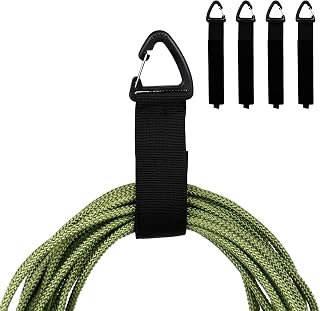 HOME MASTER HARDWARE 16 Inch Extension Cord Holder 4 Pack, Heavy Duty Nylon Straps for Garage & Tool Organization, Office Desk Accessories