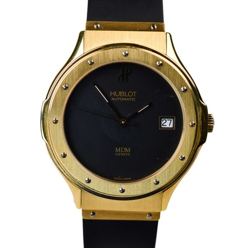 Hublot Classique Automatic 1880.100.3 18k Yellow Gold 1990 38mm 97 Grams Black