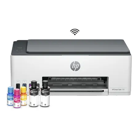 Impresora Multifuncional HP Smart Tank 580 Sistema Continuo a Color Wi-Fi 1F3Y2A