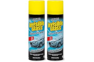 Invisible Glass Auto Glass Cleaner Foaming Spray, 19 oz, 91164 (Pack of 2) | Thick foam clings to auto glass, cuts through road film and haze, wipes streak-free. Ammonia-free and tint-safe.