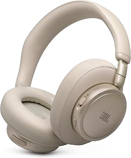 JBL Live 780NC - Noise Cancelling Headphones - Champagne | JBL Signature Sound with Hi-Res Audio wired and wireless, True Adaptive Noise Cancelling 20, real time calibration