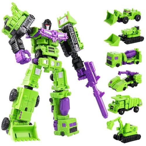 Kids Toy Engineering Vehicle Mine Truck Robot Combiner Hercules Model Figure 8“