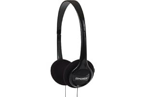 Koss KPH7 Lightweight Portable Headphone, Black