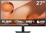 KTC 27 Inch QHD Computer Monitor 144Hz, 2K 1440P Monitor 4000:1, H27D9S