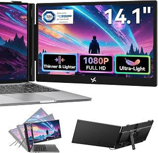 Laptop Screen Extender - 14" Portable Monitor Extender Travel Second Screen