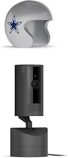 Limited Edition Official NFL Game Day Cam Cover, Detroit Lions with Ring Pan-Tilt Indoor Cam, Black
