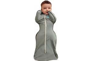 Love to Dream Swaddle Up, Baby Sleep Sack | 1.0 TOG, 8-13 lbs, Denim | Arms Up Swaddle Secure Fit Helps Baby Self-Soothe, Sleep More, Calm Startle Reflex, Newborn Essential 68–75F Wearable Blanket
